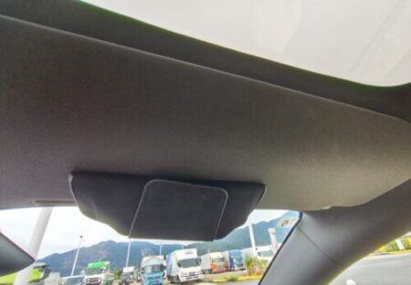 Storage case mounted on the visor