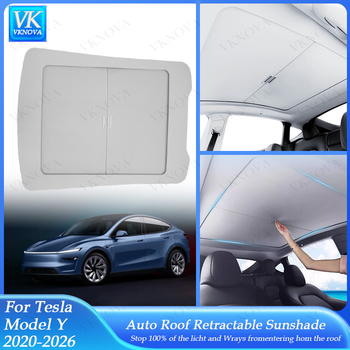 Retractable roof sunshade for the Tesla Model YL on AliExpress