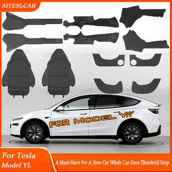Tesla Model YL door sill cover with kick panel protection