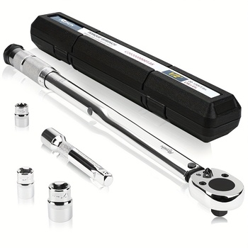 Preset click torque wrench covering 5 to 210 Nm