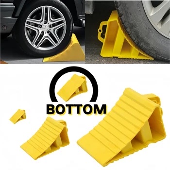 Portable wheel chock for parking on a slope