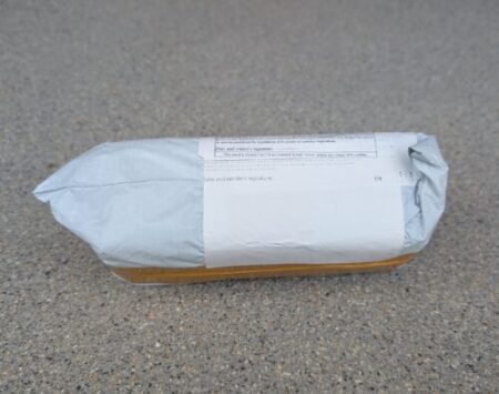 The parcel took three weeks to arrive