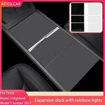 Tesla Model Y suede center console protective sticker (AliExpress)