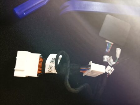 Tapping into the spare connector in the driver footwell