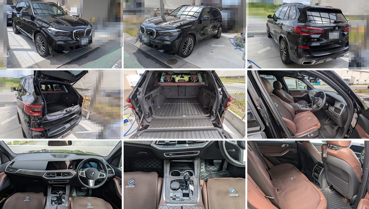 カチエックス出品用に撮影したBMW X5の外装・内装9カット