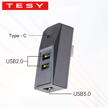 テスラ モデルYL用グローブボックスUSBハブ